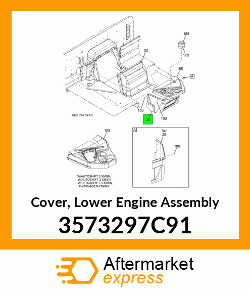 Cover, Lower Engine Assembly 3573297C91