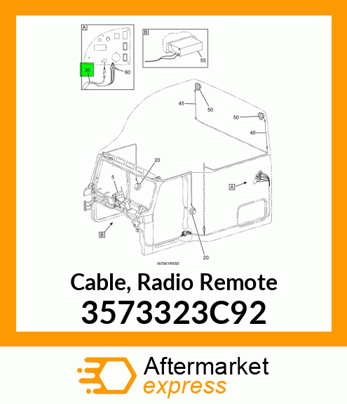 Cable, Radio Remote 3573323C92