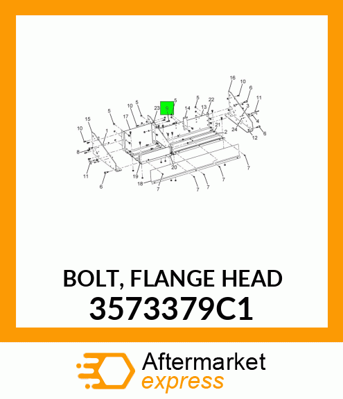 BOLT, FLANGE HEAD 3573379C1