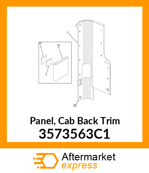 Panel, Cab Back Trim 3573563C1