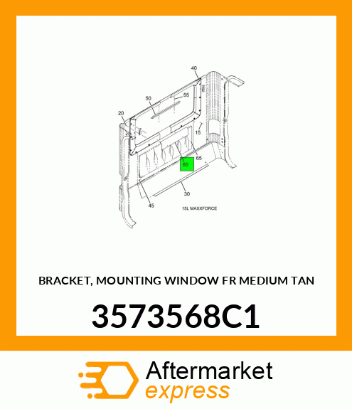 BRACKET, MOUNTING WINDOW FR MEDIUM TAN 3573568C1