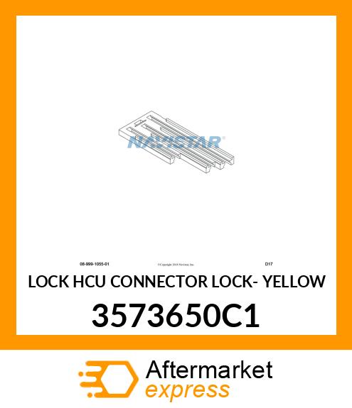 LOCK HCU CONNECTOR LOCK- YELLOW 3573650C1