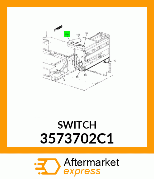 Switch, TV/VCR and Shore Power 3573702C1