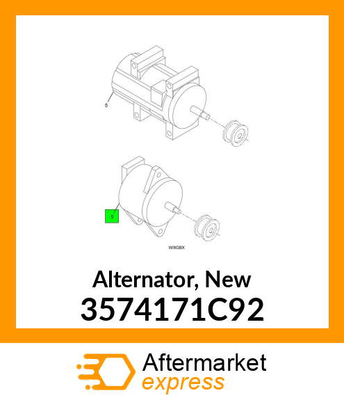 Alternator, New 3574171C92