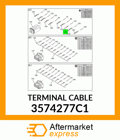 TERMINAL CABLE 3574277C1