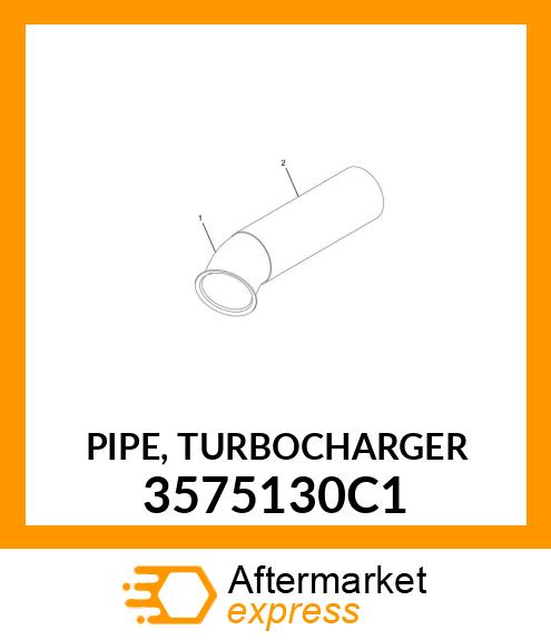 PIPE, TURBOCHARGER 3575130C1