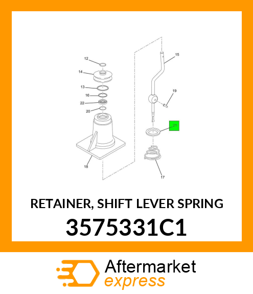 RETAINER, SHIFT LEVER SPRING 3575331C1