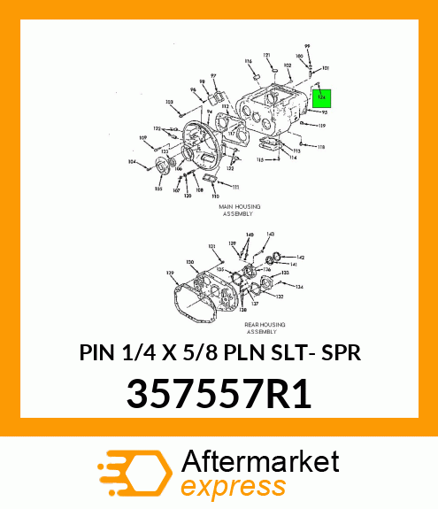 PIN 1/4 X 5/8 PLN SLT- SPR 357557R1