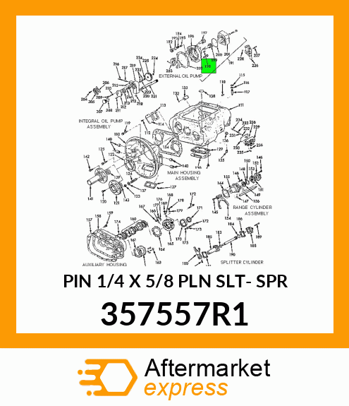 PIN 1/4 X 5/8 PLN SLT- SPR 357557R1