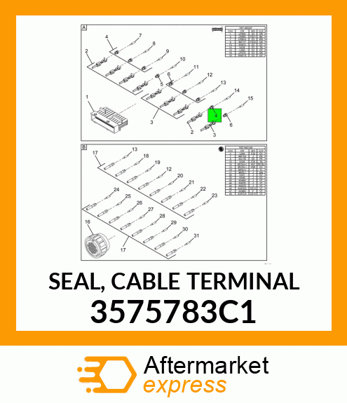 SEAL, CABLE TERMINAL 3575783C1