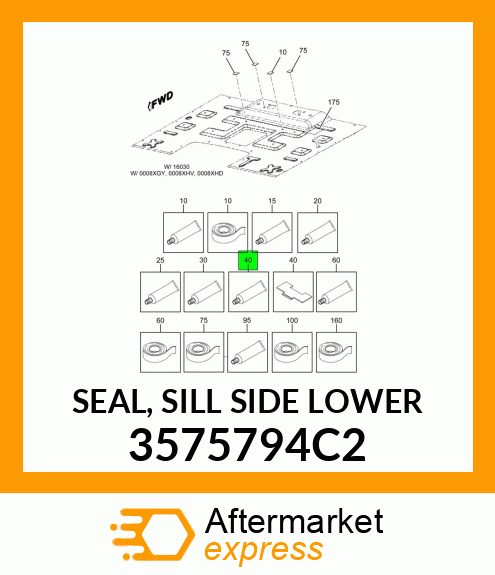 SEAL, SILL SIDE LOWER 3575794C2