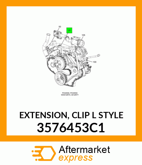 EXTENSION, CLIP "L" STYLE 3576453C1