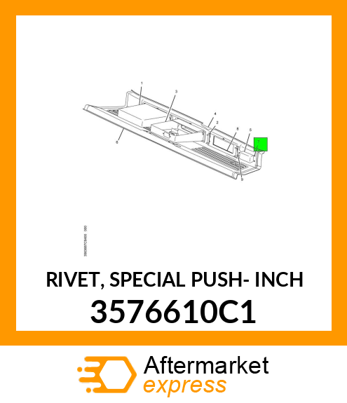 RIVET, SPECIAL PUSH- INCH 3576610C1