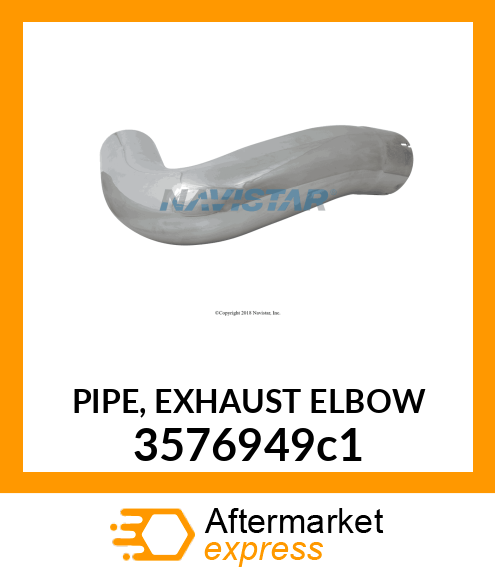 PIPE, EXHAUST ELBOW 3576949c1