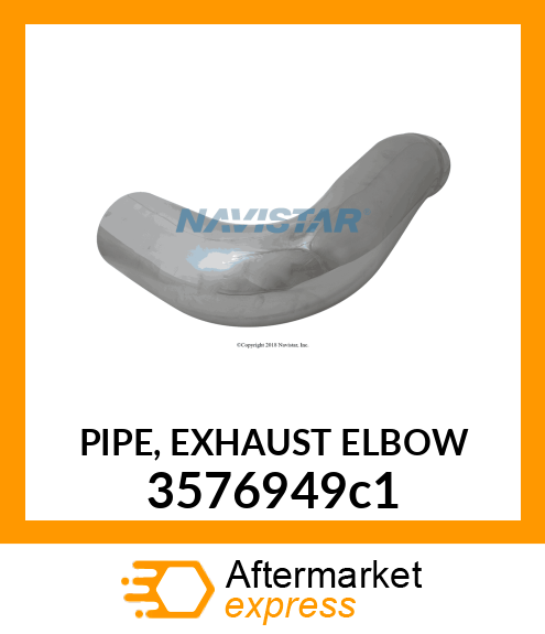 PIPE, EXHAUST ELBOW 3576949c1