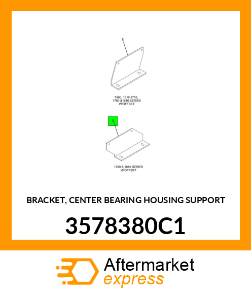 BRACKET, CENTER BEARING HOUSING SUPPORT 3578380C1