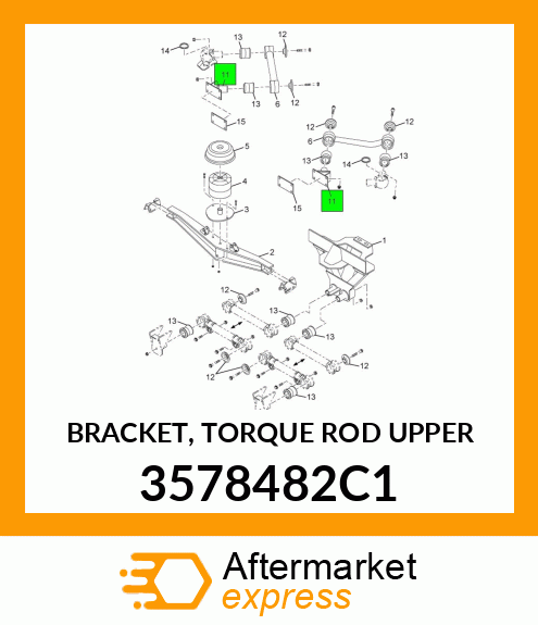 BRACKET, TORQUE ROD UPPER 3578482C1