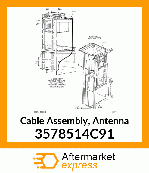 Cable Assembly, Antenna 3578514C91