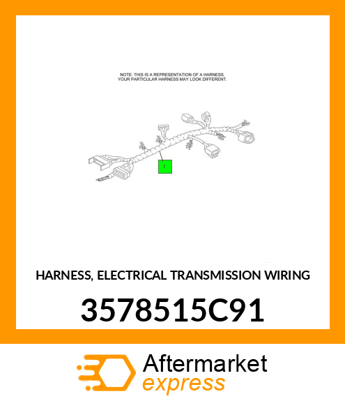 HARNESS, ELECTRICAL TRANSMISSION WIRING 3578515C91