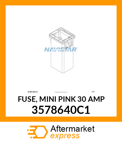 FUSE, MINI PINK 30 AMP 3578640C1