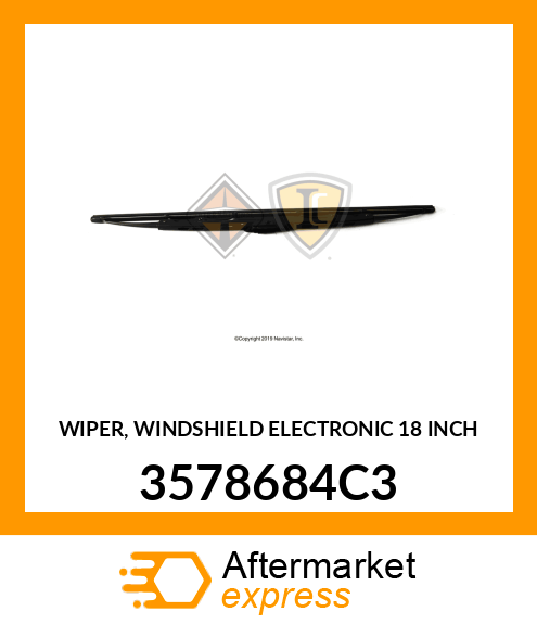 WIPER, WINDSHIELD ELECTRONIC 18 INCH 3578684C3