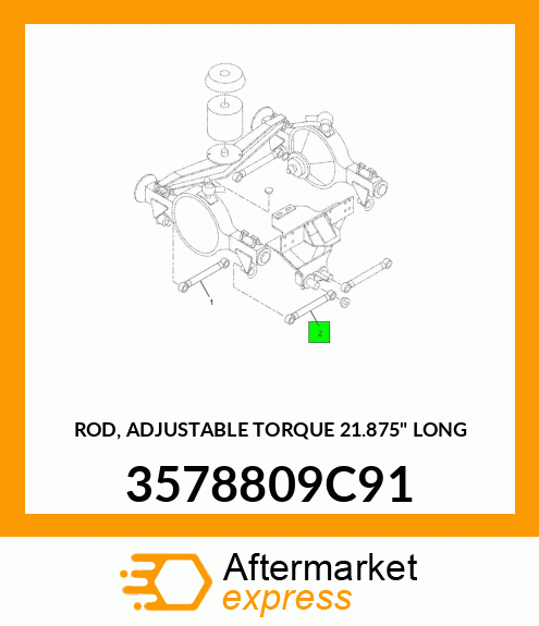 ROD, ADJUSTABLE TORQUE 21.875" LONG 3578809C91