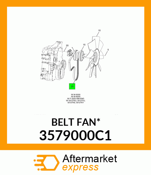 BELT FAN* 3579000C1