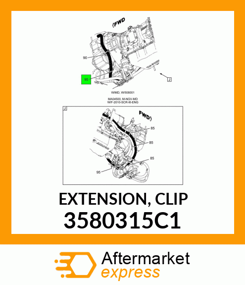 EXTENSION, CLIP 3580315C1