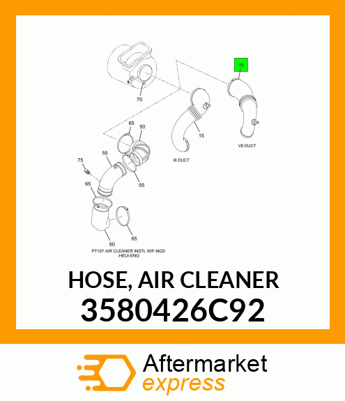 HOSE, AIR CLEANER 3580426C92