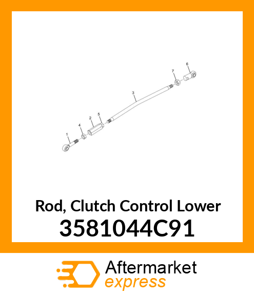 Rod, Clutch Control Lower 3581044C91