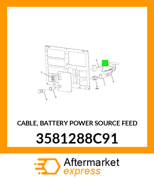 CABLE, BATTERY POWER SOURCE FEED 3581288C91