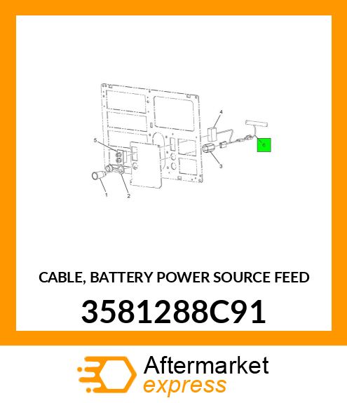 CABLE, BATTERY POWER SOURCE FEED 3581288C91