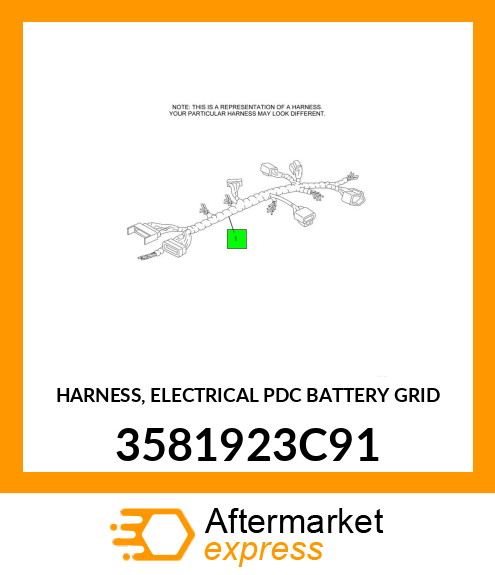 HARNESS, ELECTRICAL PDC BATTERY GRID 3581923C91