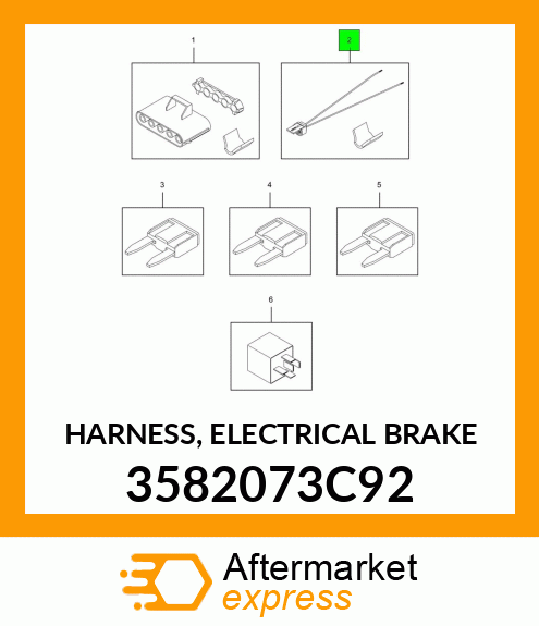 HARNESS, ELECTRICAL BRAKE 3582073C92