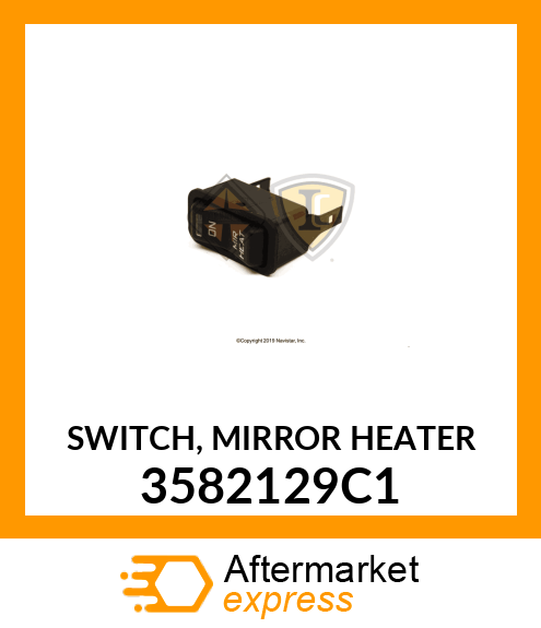 SWITCH, MIRROR HEATER 3582129C1