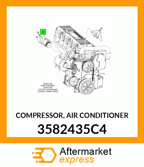 COMPRESSOR, AIR CONDITIONER 3582435C4