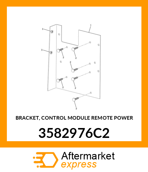 BRACKET, CONTROL MODULE REMOTE POWER 3582976C2