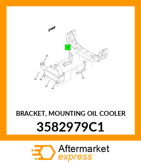 BRACKET, MOUNTING OIL COOLER 3582979C1