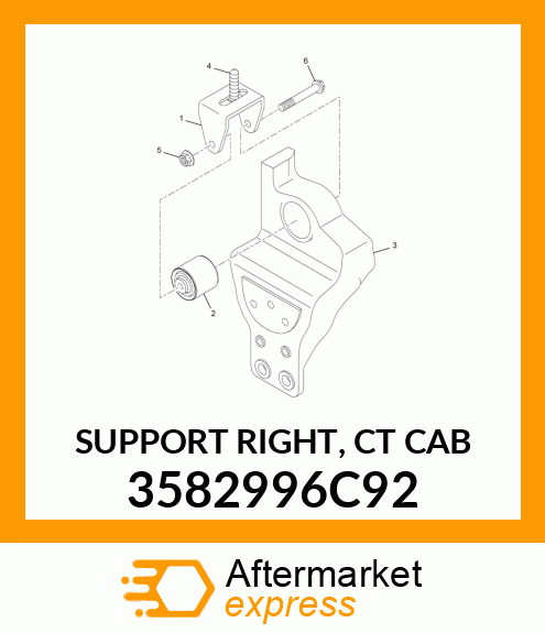SUPPORT RIGHT, CT CAB 3582996C92