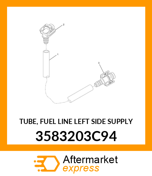 TUBE, FUEL LINE LEFT SIDE SUPPLY 3583203C94