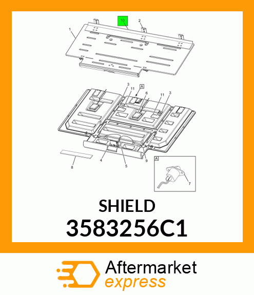 REINFORCEMENT, BRACKET 3583256C1