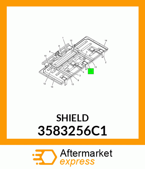 REINFORCEMENT, BRACKET 3583256C1