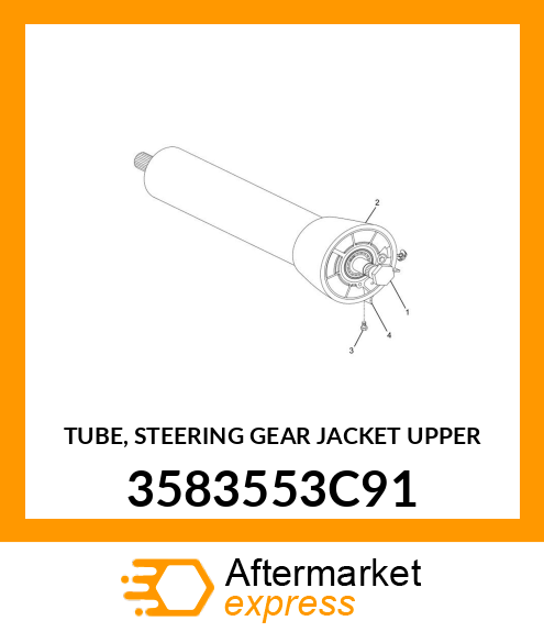 TUBE, STEERING GEAR JACKET UPPER 3583553C91