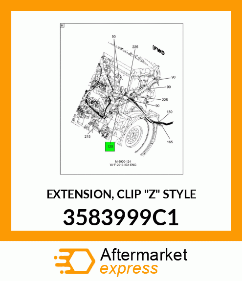 EXTENSION, CLIP "Z" STYLE 3583999C1