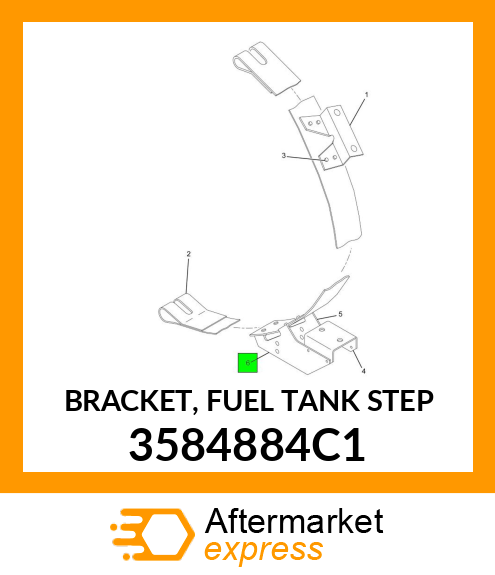 BRACKET, FUEL TANK STEP 3584884C1