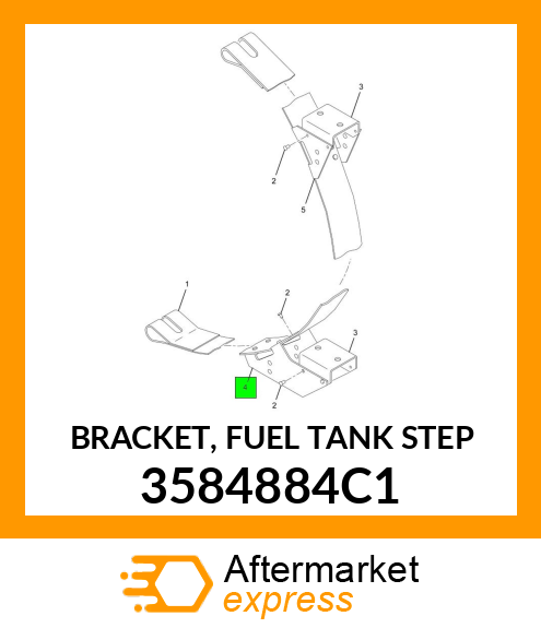 BRACKET, FUEL TANK STEP 3584884C1