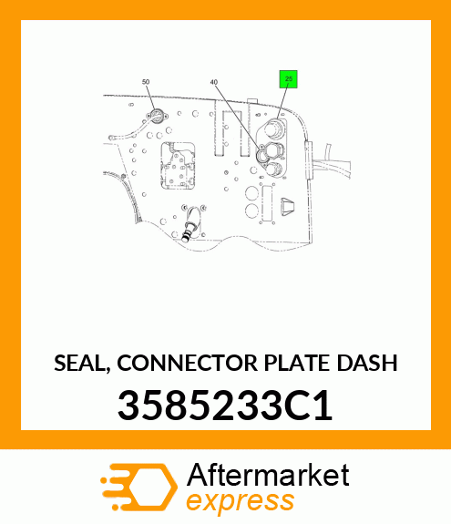 SEAL, CONNECTOR PLATE DASH 3585233C1
