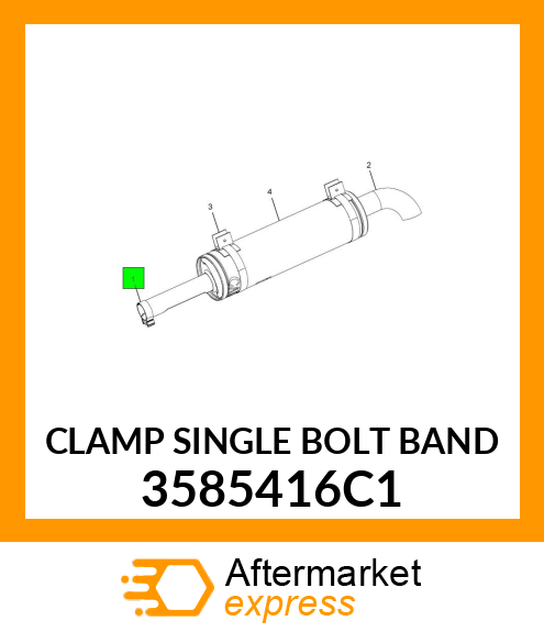 CLAMP SINGLE BOLT BAND 3585416C1