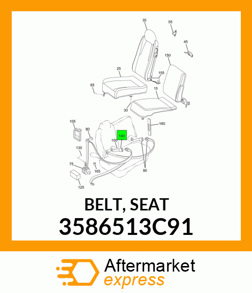 BELT, SEAT 3586513C91