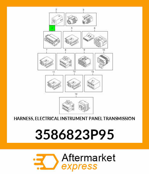 HARNESS, ELECTRICAL INSTRUMENT PANEL TRANSMISSION 3586823P95